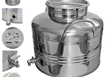 Antałek Beczka Dyspenser stal nierdzewna inox Beczułka 25L + kran 1/2 cala