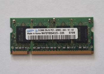 Pamięć do laptopa Samsung M470T6554CZ3-CD5 512MB DDR2 533MHz