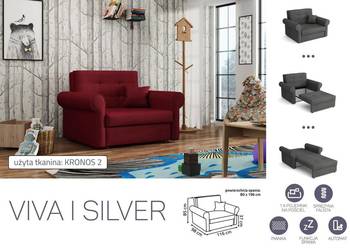 Sofa Viva 1 Silver  Darmowa dostawa