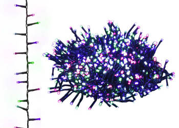 vidaXL Lampki LED, 1000 diod, gęsto rozmieszczone, pastelowe,（SKU:343263）