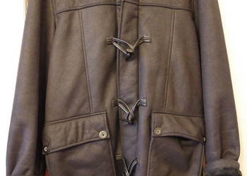 Kożuch nowy L z kapturem sztuczny