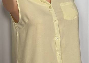 Żółta koszula bez rękawów Cropp