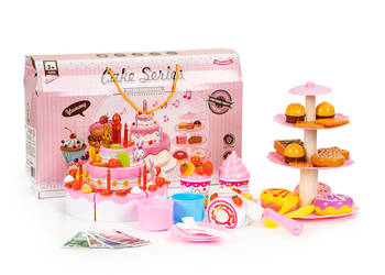 Tort do krojenia zestaw urodziny przyjęcie 125 el