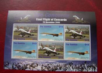 Gambia 2003 MNH Lotnictwo Samolot Concorde