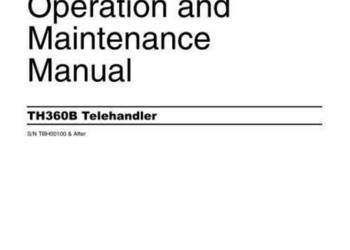 Cat TH360B ładowarka teleskopowa manual instrukcja dtr