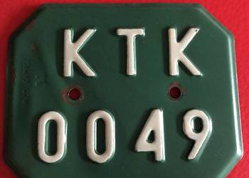 Motorynka tablica rejestracyjna bdb stan
