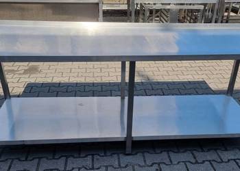 Stół Gastro Wzmacniany z Półką - 220/70/85 cm - S-439 N
