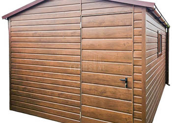 Schowek Domek ogrodowy 3x4 m drzwi okno rynny drewnopodobny  TS758
