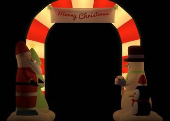 Nadmuchiwana brama świąteczna z LED, 260 cm（345315）