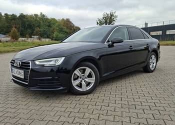 A4 Sedan 2019r 2.0TDI Automat Bi-Led Brązowe Skóry Przyciemnione Szyby  Hak