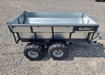 Przyczepa Kellf ATV 1420 kg z zasilanym elektrycznie wywrotem hydraulicznym