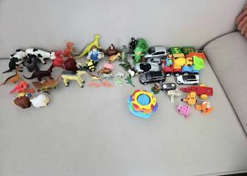 Duży zestaw figurek, zwierząt, dinozaurów i samochodów OKAZJA