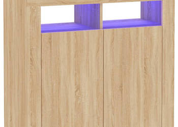 Szafka z oświetleniem LED dąb sonoma 80x35x75 cm WM-804331