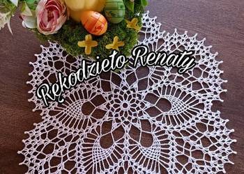 Serwetka do wielkanocnego koszyczka Wielkanoc rękodzieło