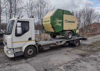 Transport maszyn rolniczych budowlanych autolaweta laweta