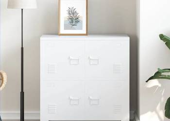 vidaXL Industrialna szafka, biała, 75x40x115 cm(SKU:339626)