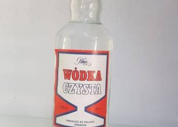 Oryginalna Stara Butelka POLMOS PRL Vintage Poland Kraków