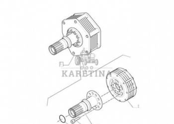 New Holland T6010 T6090 T6070 Wa∏ek przegubowy 22t 47127442 [NOWY]