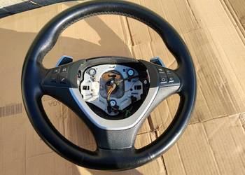 BMW E70 E71 KIEROWNICA SKÓR ŁOPATKI