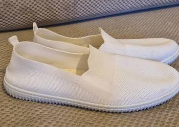 baleriny trampki białe materiałowe r 40