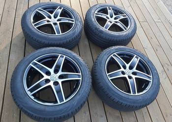 Nowe 4 kompletne koła 17 vw  Czarne