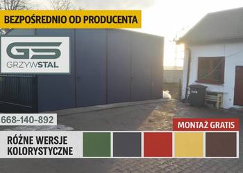 Garaż Blaszany Jednospadowy  /Wiata Blaszana / Magazyn  – GRZYWSTAL