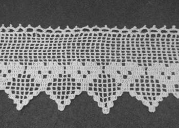 SERDUSZKA szydełkowe ok. 120 x 25 cm