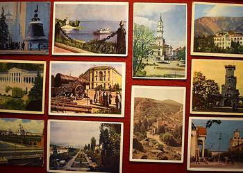 Pocztówki z ZSRR z lat 60 - 80 tych . 23 sztuki