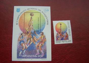 Argentyna 1990 MNH Mi. 2032 Sport Koszykówka