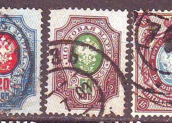 Zn. Rosja Mi 52 - 4, 6, 7 kas 1889