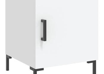 Szafka nocna biała 40x40x50 cm materiał drewnopochodny WM-827564