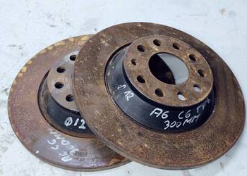 TARCZA TARCZE HAMULCOWE TYŁ AUDI A6 C6 300 MM