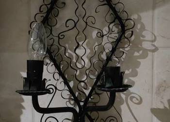Lampa, świecznik na ścianę