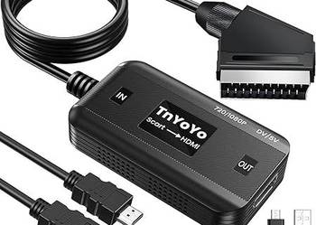 TnYoYo SCART na HDMI, aluminiowy SCART HDMI adapter 1080p wi