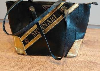 Torebka damska MONNARI – czarno-złota, elegancka