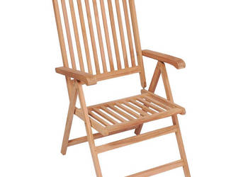 Rozkładane krzesła ogrodowe 4 szt. lite drewno tekowe WM-3065525