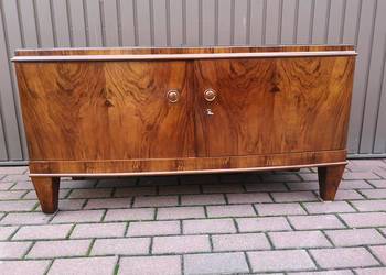 Komoda ART-DECO RTV Niska 121 Orzech Zgrabna Stara Antyk Po Renowacji.