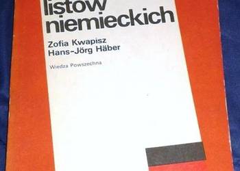 Wzory listów niemieckich - Zofia Kwapisz, Hans-Jörg Häber