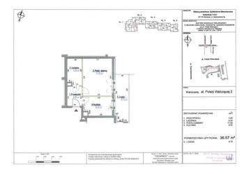 Mieszkanie 36.57 metrów 2 pokoje Warszawa Aleja Polski Walczącej