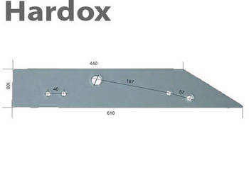 Płoza długa HARDOX 94607/L części do pługa OVERUM