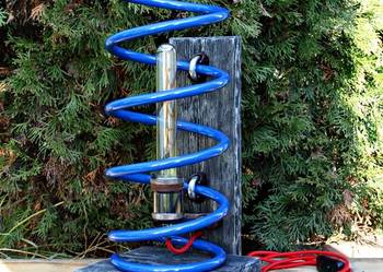 Lampa stojąca sprężyna Loft Scrap Metal Art Industrial