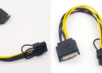 Zasilanie z SATA do GPU 6+2pin = 8pin dla karty graficznej,