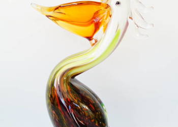 Figura szklana figura Murano style PTAK TUKAN