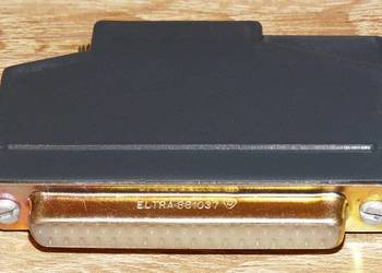 Wtyk żeński D-SUB DB 37 PIN 881037 UNITRA ELTRA ZŁOCONY retro PRL
