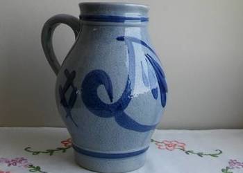 dzbanek dzban ceramiczny poniemiecki, kobalt antyk