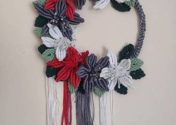 Wieniec, dekoracja makrama.