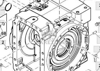 John Deere 8345R Obudowa Dyfru Dyferencjału Napędu CZĘŚCI RE245421 RE252959