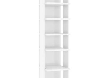 Szafka na buty wysoki połysk biała 275x27x102 cm WM-808497