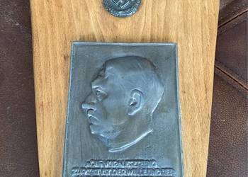 Swastyka Adolf Hitler replika tablicy pamiątkowej