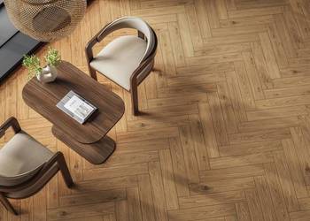 Płytki drewnopodobne jodełka 60x11 do łazienki, salonu, kuchni Mossa